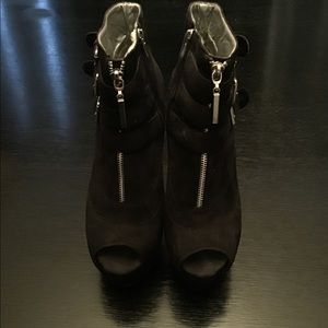 Black platform heels